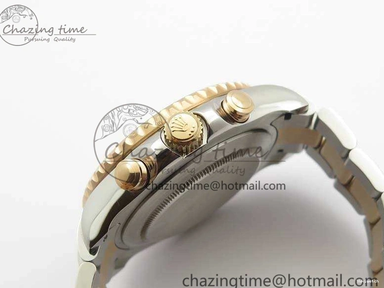 RG Blue Ceramic 116681 Version On RG JF SS Edition Dial SS Best New II Bracelet A7750 YachtMaster 1:1 0112